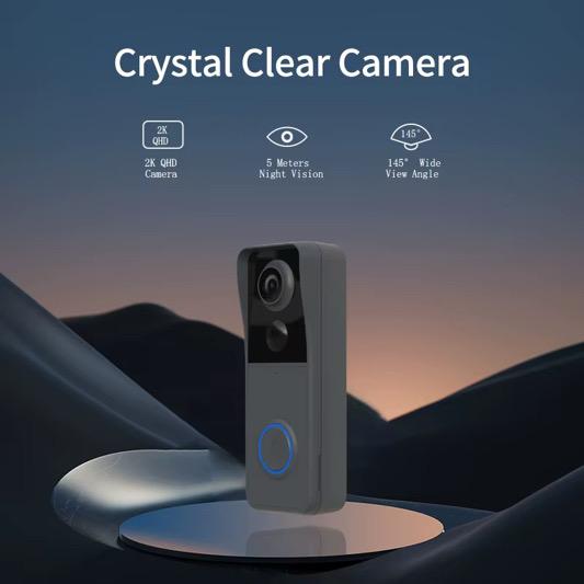 Smart home video doorbell 180 fish eye lens