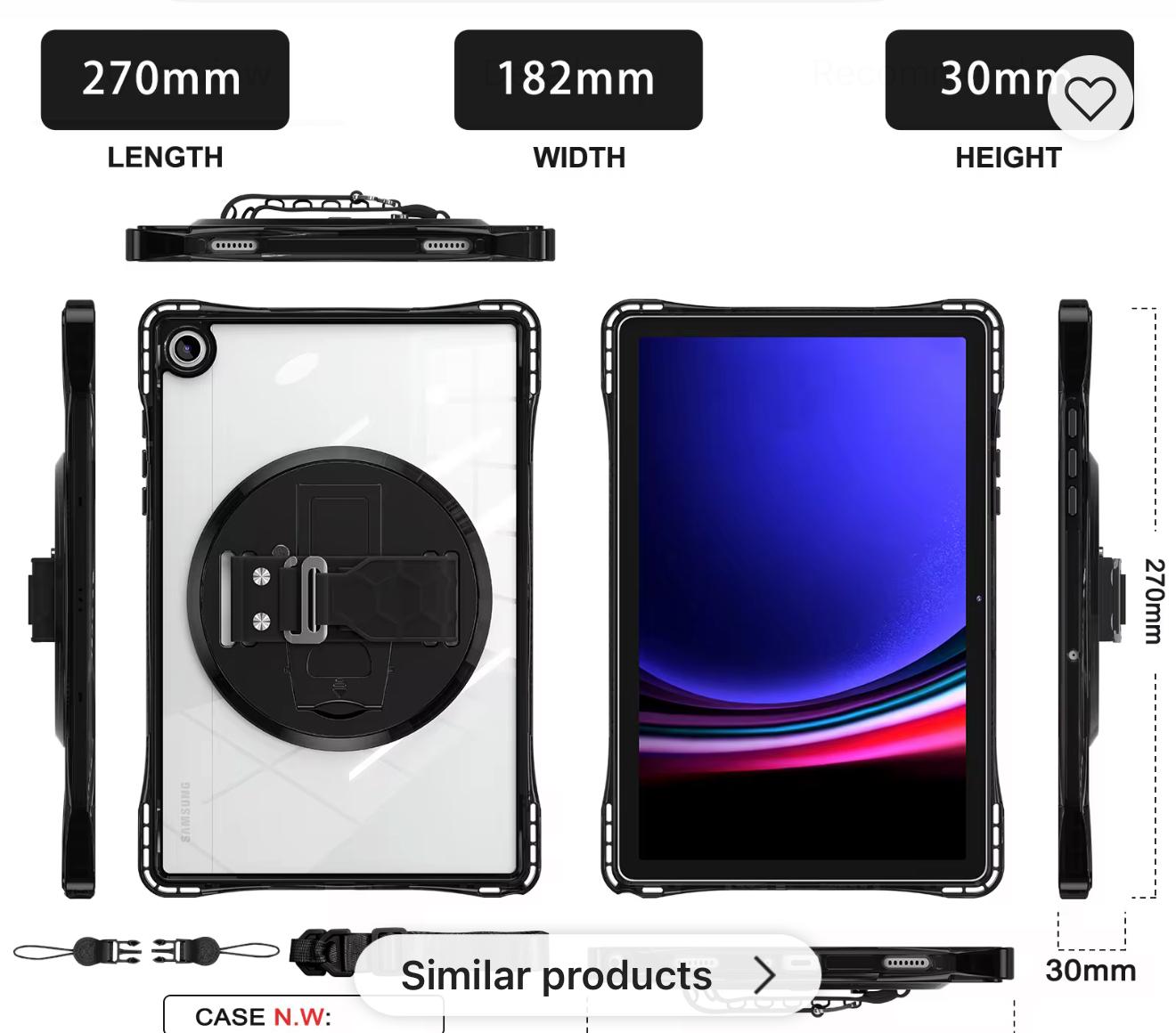 Tablet casing